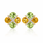 Citrus Bloom Crystal Studs