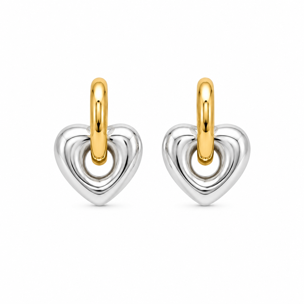 The Amara Two-Tone Heart