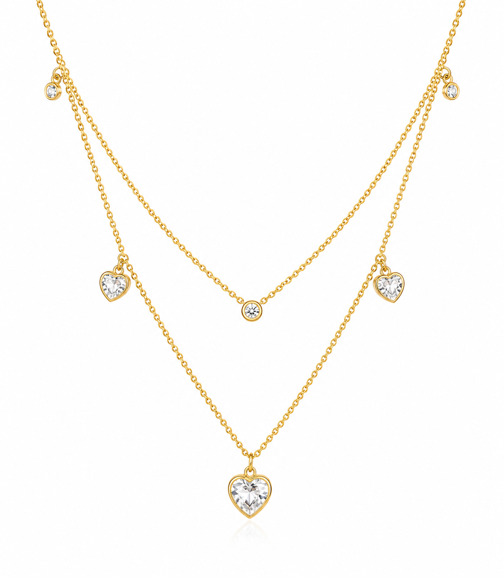 The Sweetheart Shimmer Two-Tier Necklace