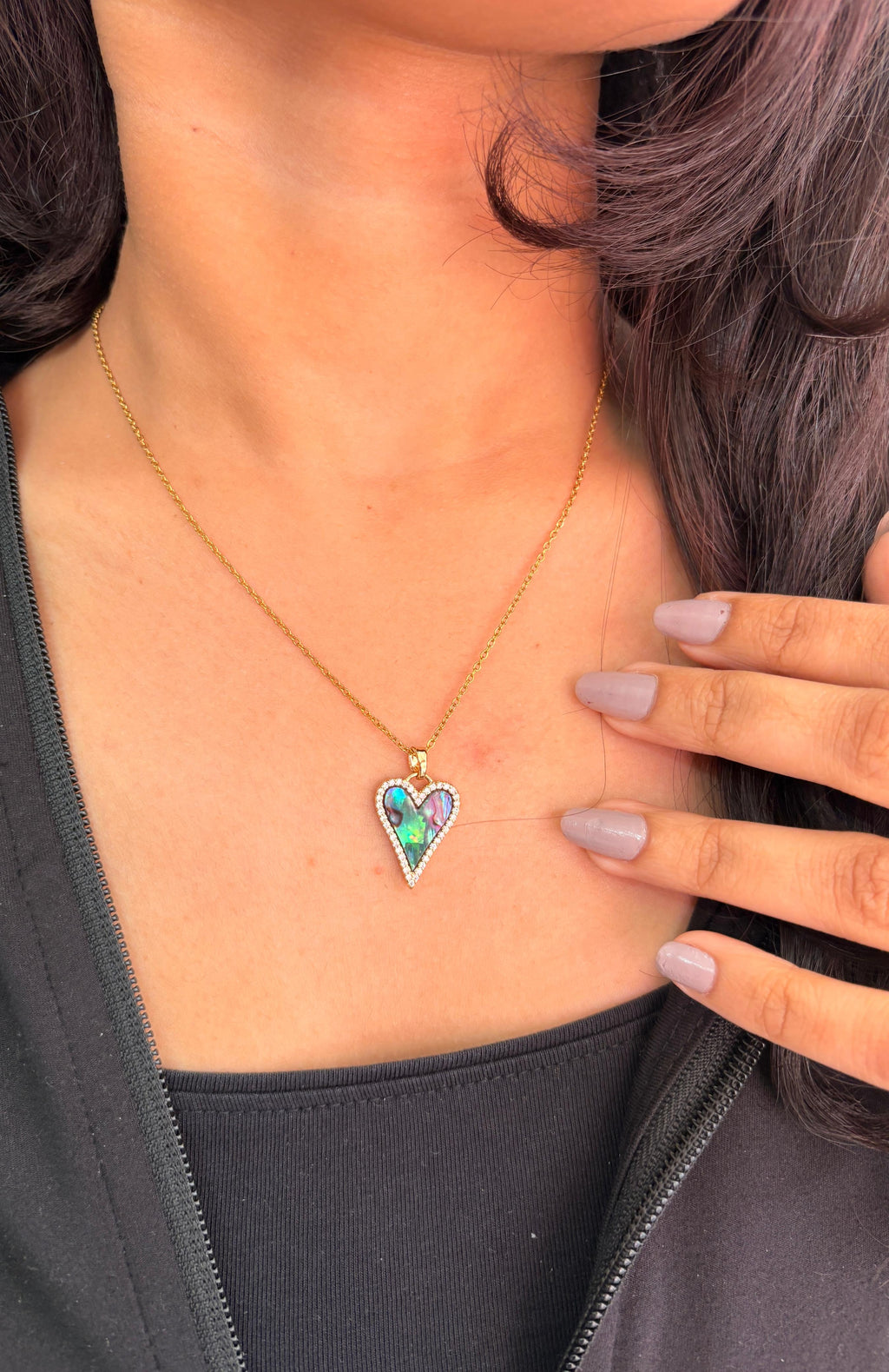 Abalone Heart Necklace