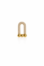 Gilded Horseshoe Ear Cuff