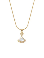 Celeste Pearl Fan Necklace