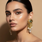 Mystic Eye Pearl Earrings