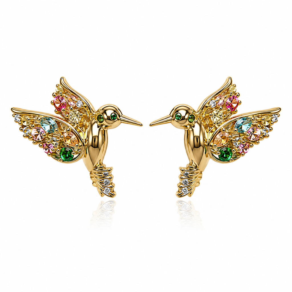Enchanted Hummingbird Studs