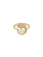 Pearl Panther Ring
