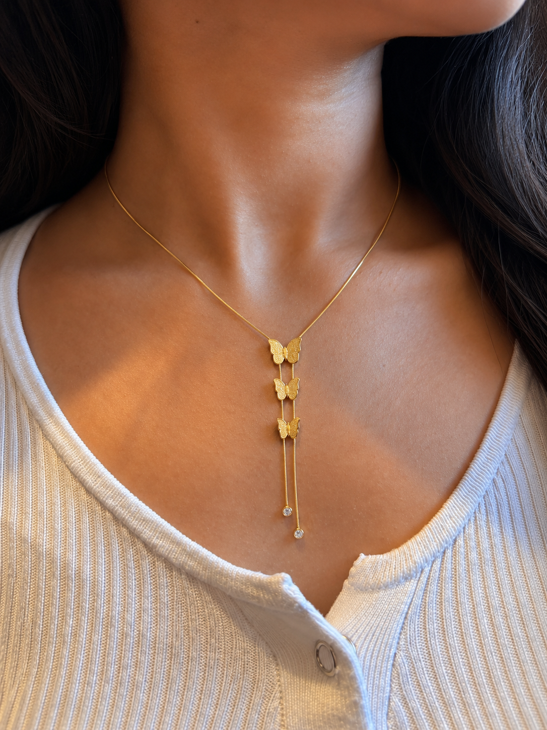 Flutter Lariat Necklace