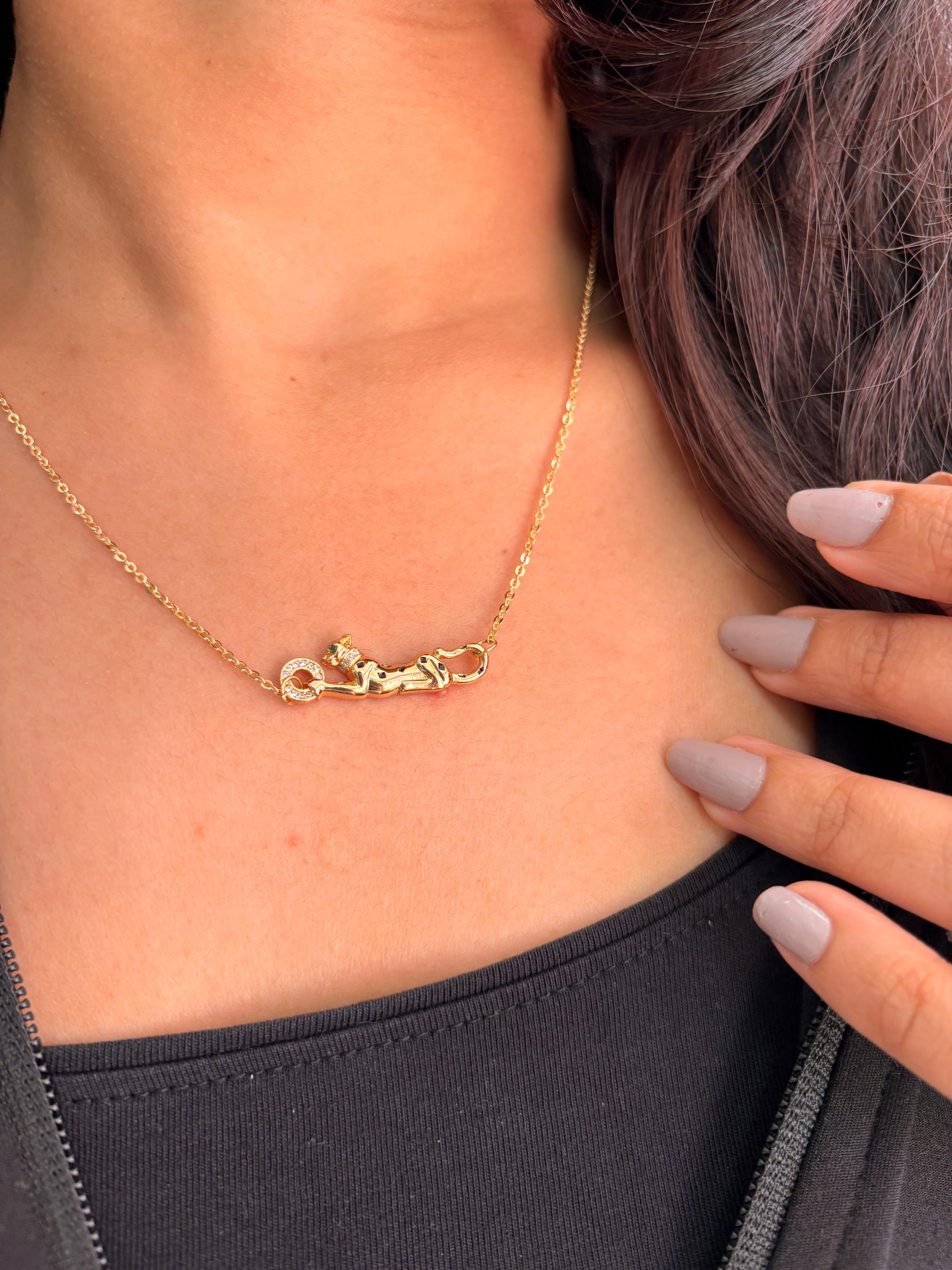 Golden Cheetah necklace