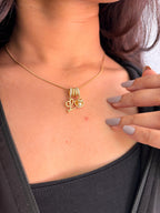 L Pearl Charm Necklace