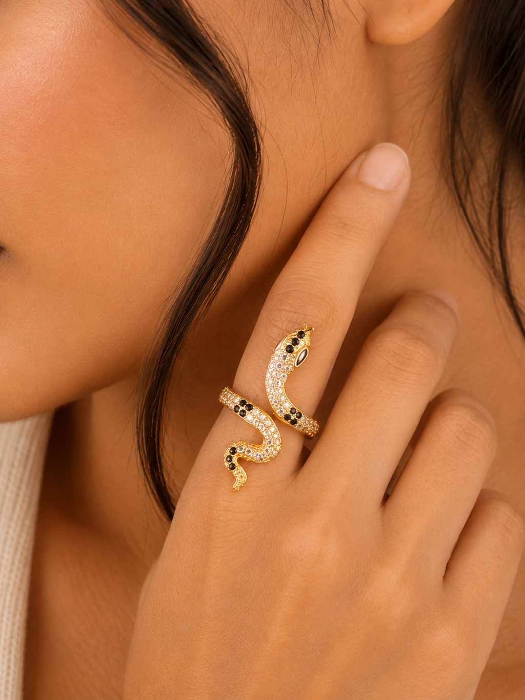 Serpentine Glam Ring