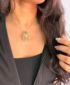 Pastel Mosaic Teardrop Necklace
