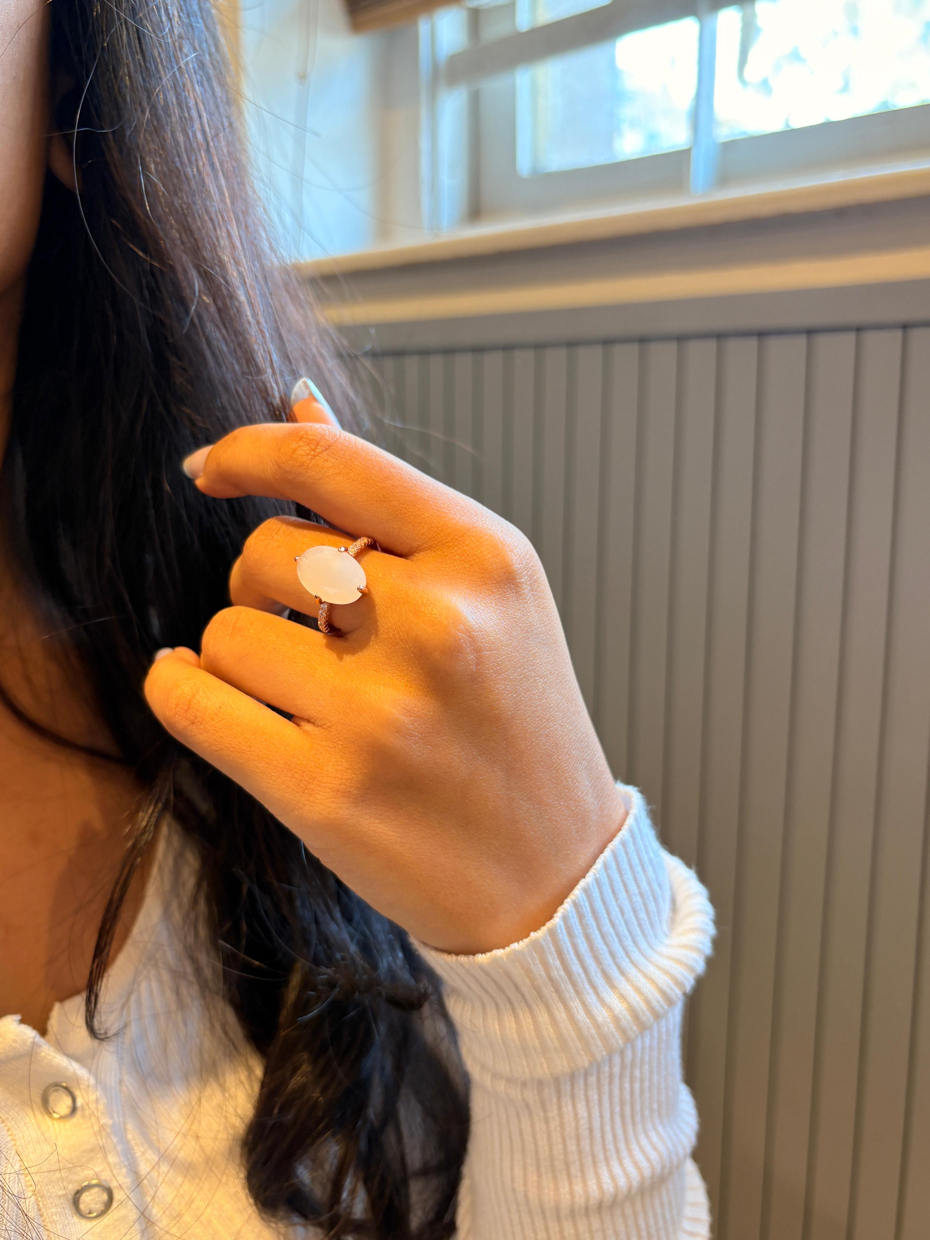 Blush Moon Ring