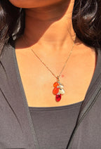 Crimson Cascade Necklace