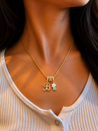 B Starry Initial Necklace