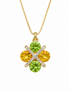 Citrus Bloom Pendant Necklace