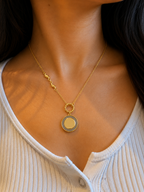 The Soleil Mixed-Link Coin Necklace