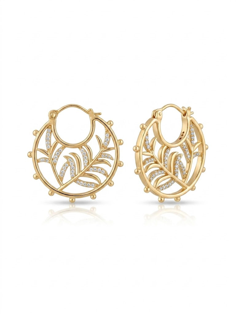 Fern Filigree Hoop
