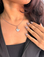 Pixelated Heart Necklace