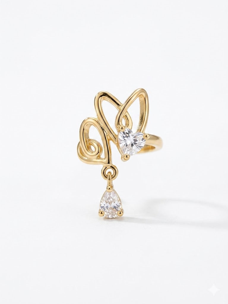 The Sweetheart Dangle Earcuff