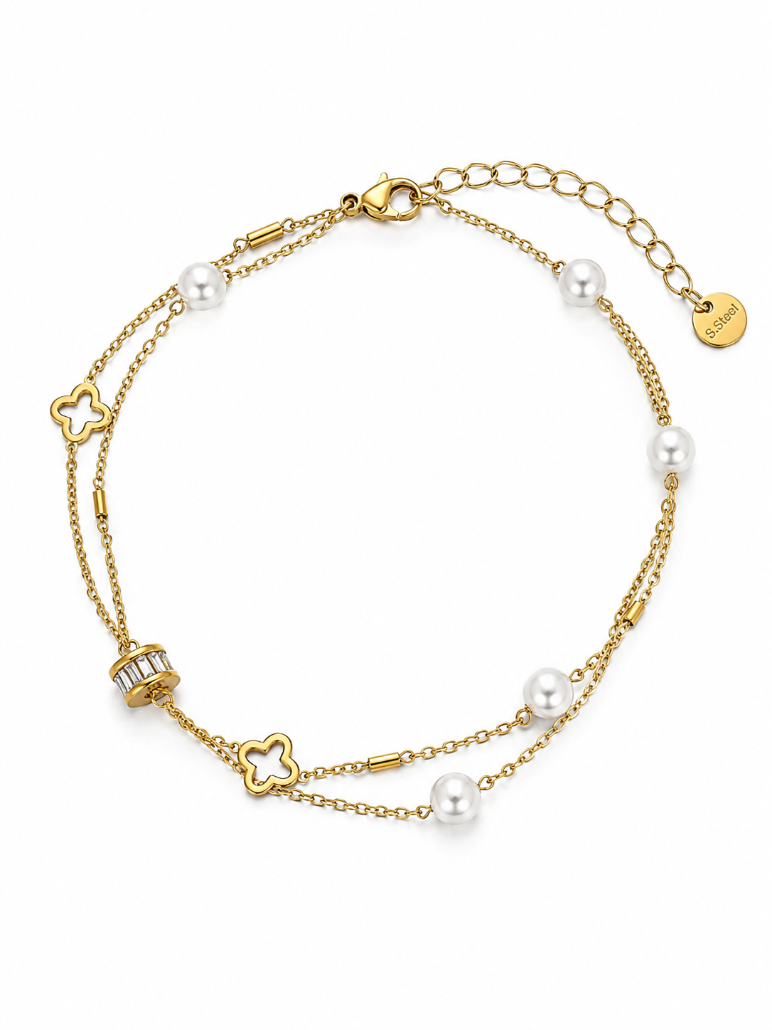 The Siena Layered Pearl Bracelet