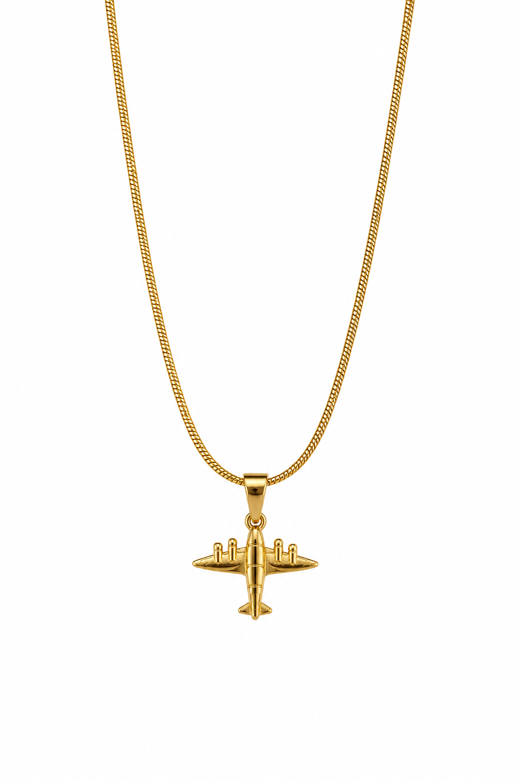 Voyager Plane Necklace