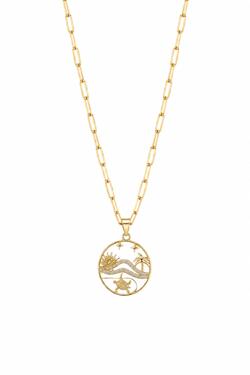 Sunlit Shores Pendant Necklace