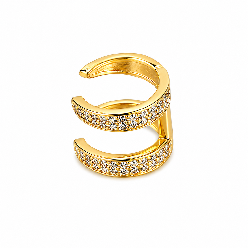 Double Sparkle Ear Cuff