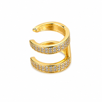 Double Sparkle Ear Cuff