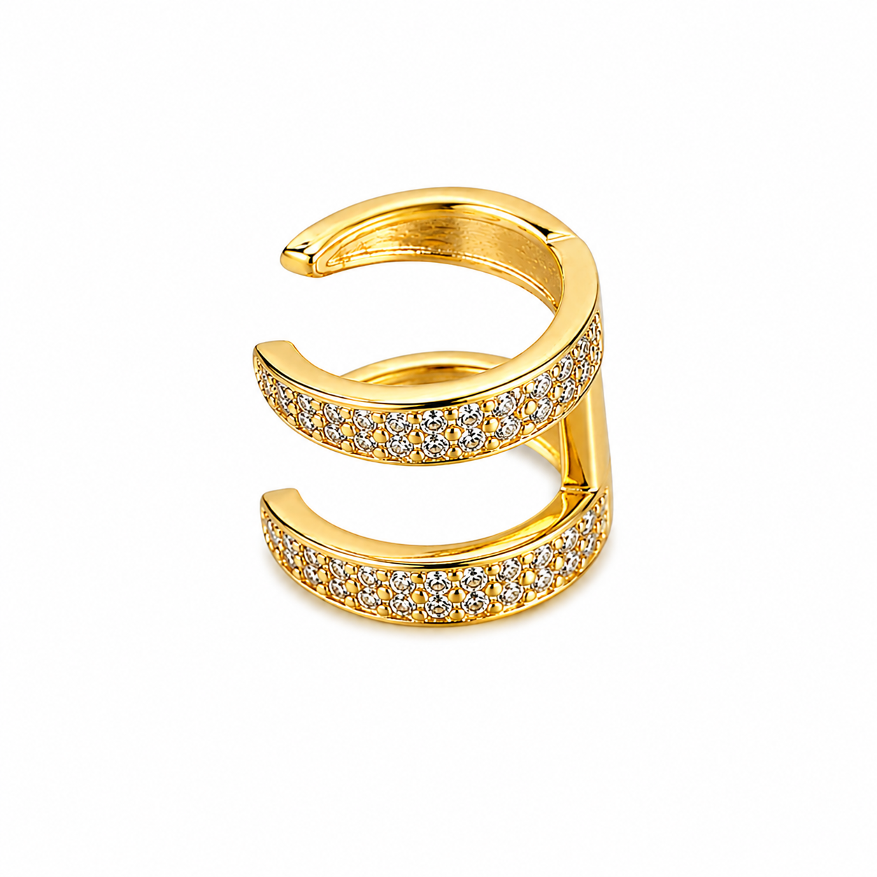 Double Sparkle Ear Cuff