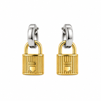 Lock & Luxe Hoop Earrings (2in1)