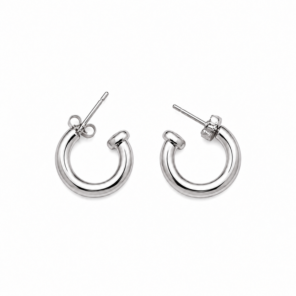 Lock & Luxe Hoop Earrings (2in1)