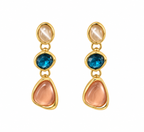 Aurora Trio Gemstone Drop Earrings