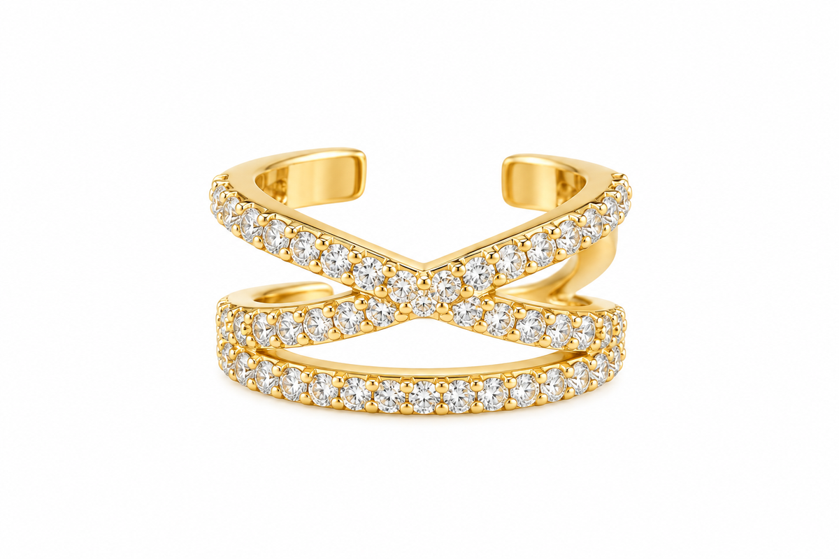 Criss Cross Spark Earcuff