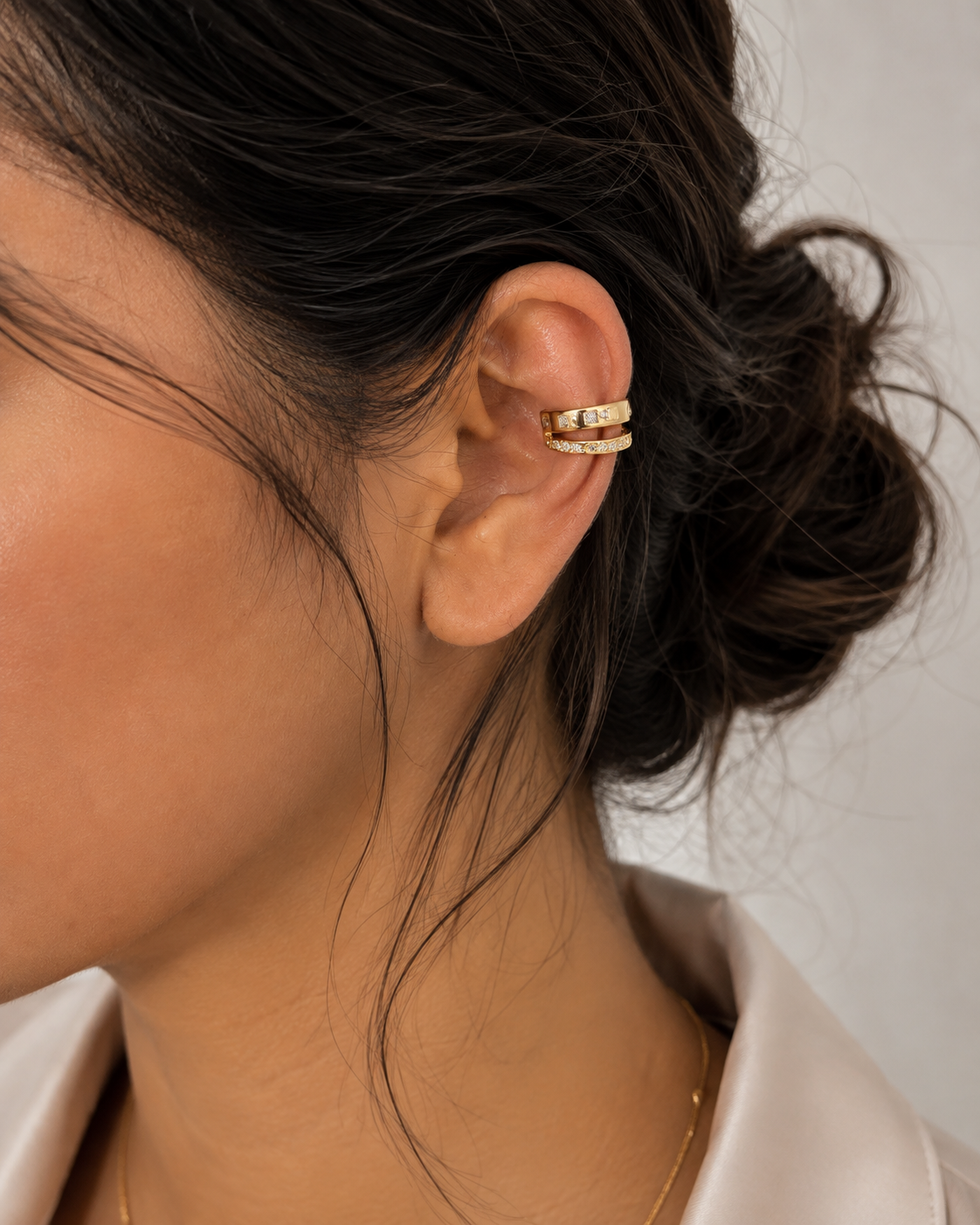 Celeste Double Band Ear Cuff