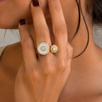 Celestial Pearl Duo Ring