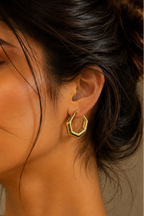 Geo Luxe Hoop Earrings