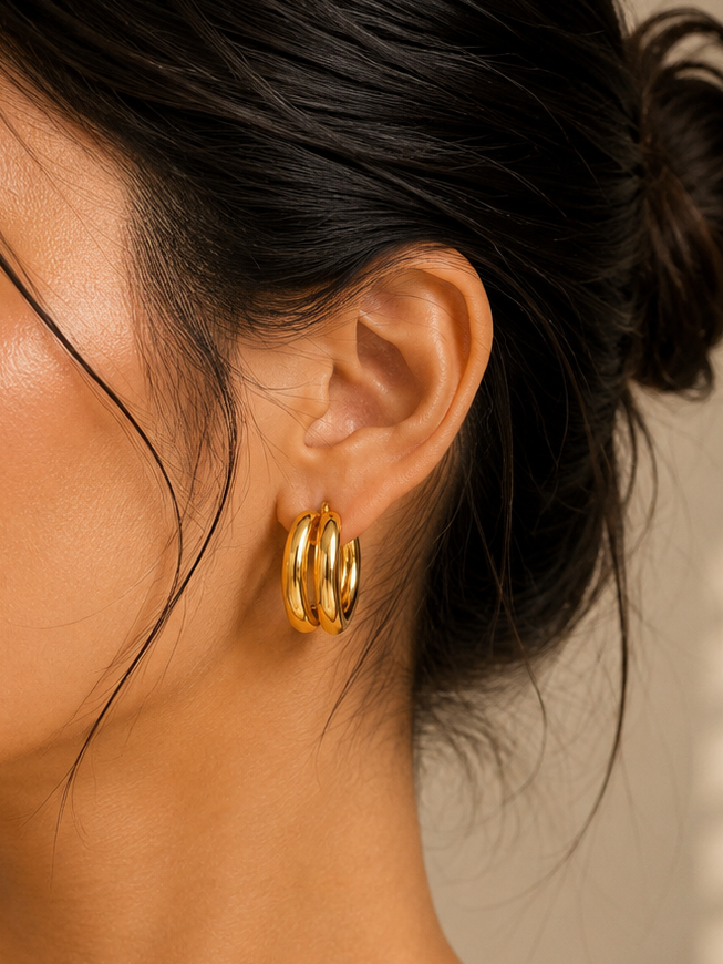 Molten  Hoop Earrings