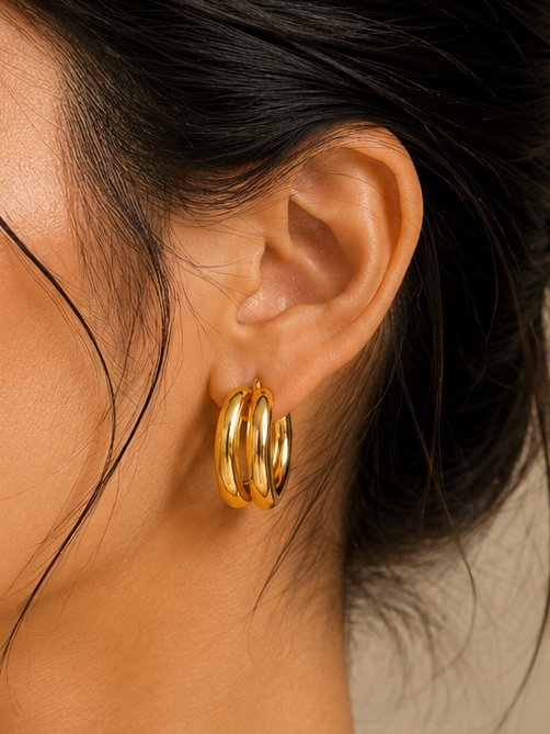 Molten  Hoop Earrings