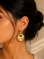 Golden Orbit Statement Earrings