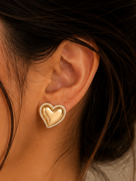 Heart Glow Studs