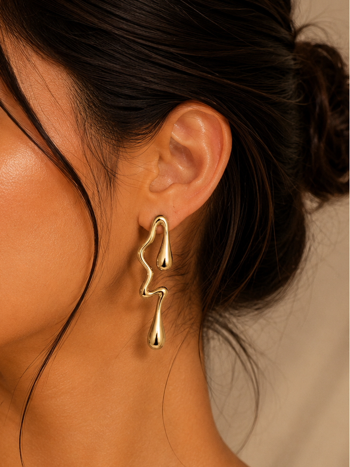 Ripple Drop Earrings