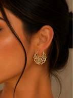 Fern Filigree Hoop