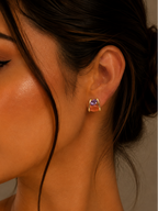 Amethyst Radiance Studs