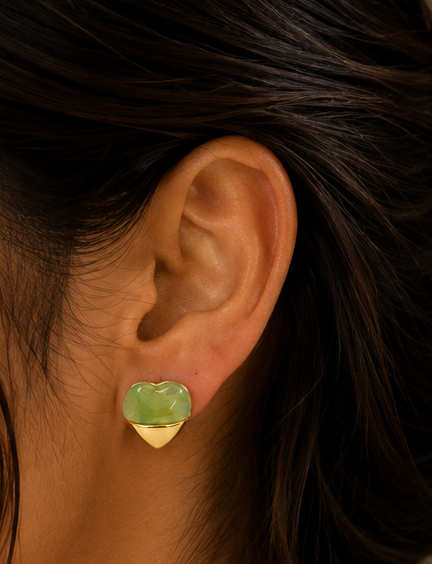 Resin Heart Studs