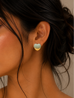 Resin Heart Studs