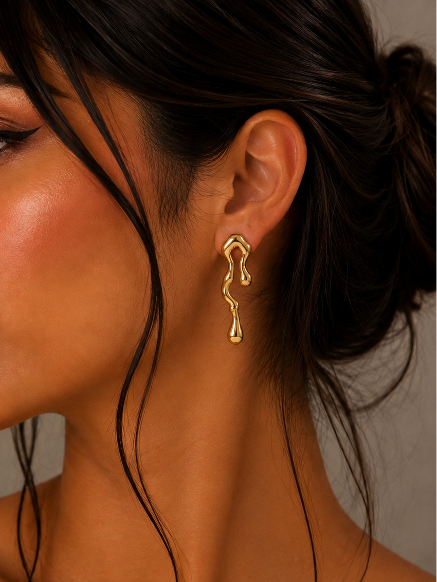 Molten Sculptural Dangles