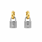 Lock & Luxe Hoop Earrings (2in1)