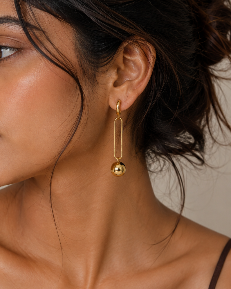 Orbit Ball Drop Earrings