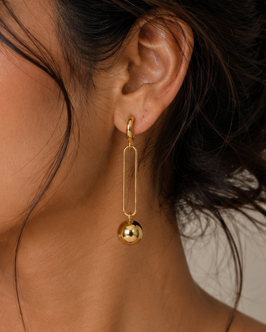 Orbit Ball Drop Earrings