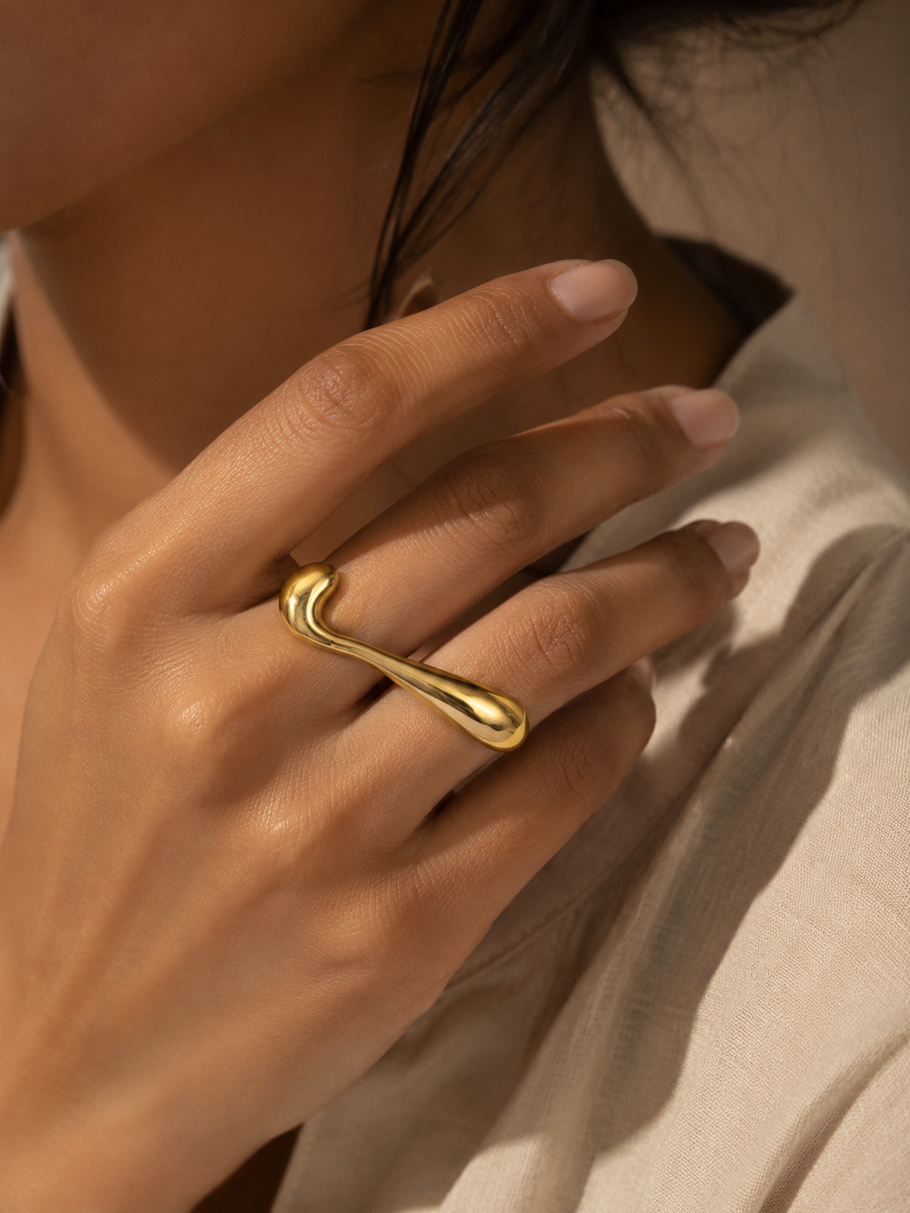 Sculptural Statement Ring