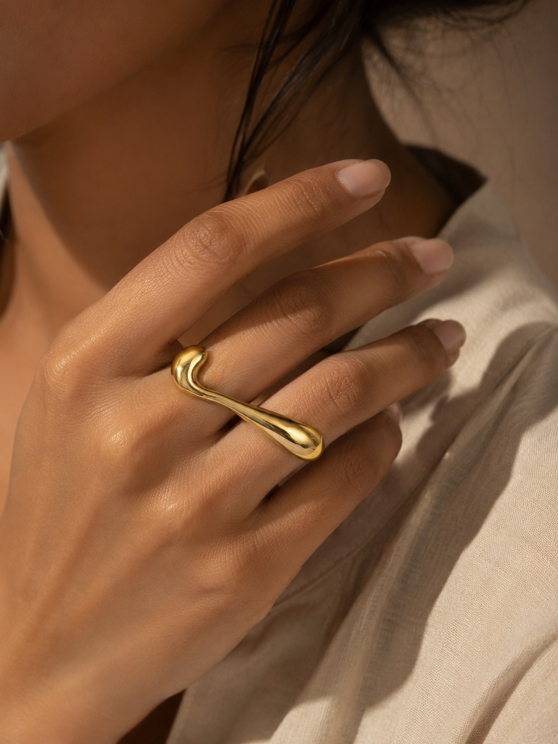 Sculptural Statement Ring